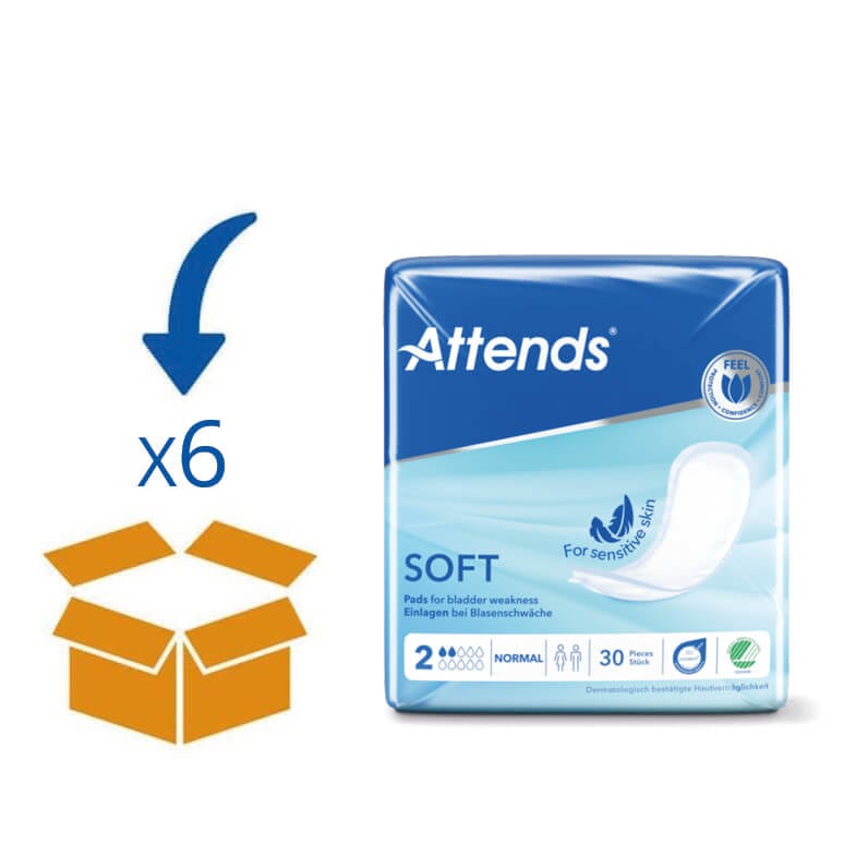 Attends Soft 2 Normal | 6 pakken van 30 stuks