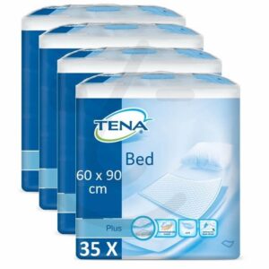 TENA Bed Plus Onderlegger 60 x 90 cm | 4 pakken van 35 stuks