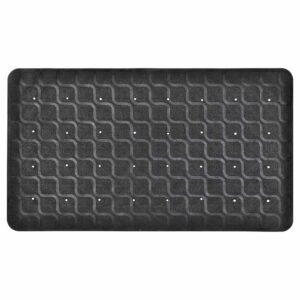 Badmat / Douchemat antislip 70 x 40 cm | Kleur: Zwart | Met zuignappen | Hoogwaardig rubber