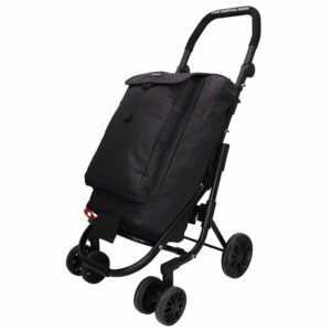 Boodschappen duwshopper 45 liter 4-6 wiel | Kies uw kleur : Zwart