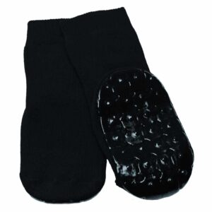 Anti-slip sokken | Kleur: Zwart | Maat: 35 - 38 | Rubberen onderlaag | Wasmachine wasbaar | Able2