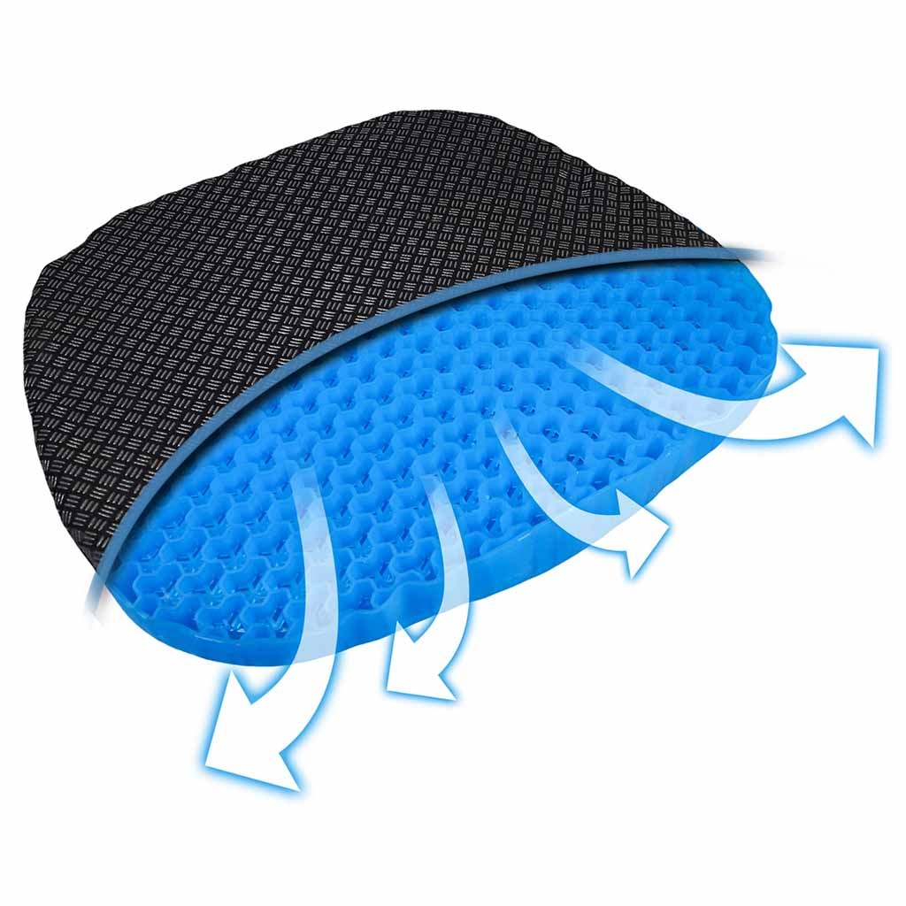 Gel Zitkussen | Afmeting 47 x 42 x 4 cm | Rolstoelkussen | Flexibel gel materiaal | Gelsteunkussen | Autostoelkussen