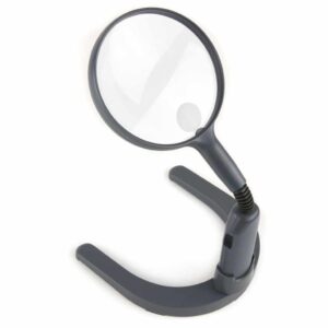 Vergrootglas staand met led-verlichting - 11cm diameter - x2/x3,5
