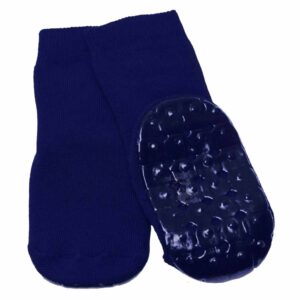Anti-slip sokken | Kleur: Blauw | Maat: 35 - 38 | Rubberen onderlaag | Wasmachine wasbaar | Able2