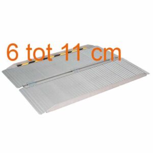 Opvouwbare aluminium oprijplaat 6 tot 11 cm | Kies uw afmeting : Breedte 85 cm