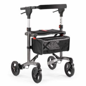 Lichtgewicht rollator Trollimaster RA60 (6,9 kg) | MultiMotion | Small | Weggewerkte remkabels | Antraciet | 10050001