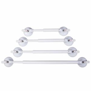 Wandbeugel verstelbaar met zuignap veiligheidsindicator | 66 - 78.5 cm | Wit | Mobeli | PR45310