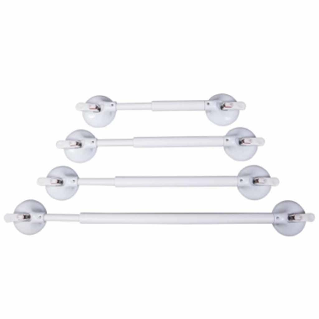 Wandbeugel met zuignap veiligheidsindicator | Verstelbaar 44 - 56.5 cm | Mobeli | Wit | PR45308