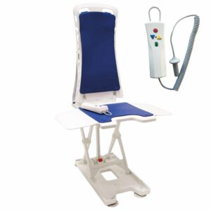 Badlift Bellavita 2G (9,3 kg) | Drive | Elektrische badlift | Sterk & lichtgewicht | Blauw/wit | Max. belasting 140 kg | 465100312
