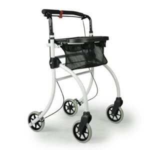 Binnenrollator Roomba (5,6 kg) | Met dienblad en opbergmandje | Duwbeugel | Opvouwbaar | Lichtgewicht rollator | Max. gebruikersgewicht 100 kg | Drive medical