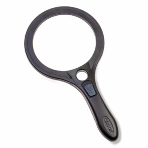Vergrootglas rond met ledverlichting | 9 cm | vergroot 2.5 maal | Loep | Vergrootglazen | CAAS90
