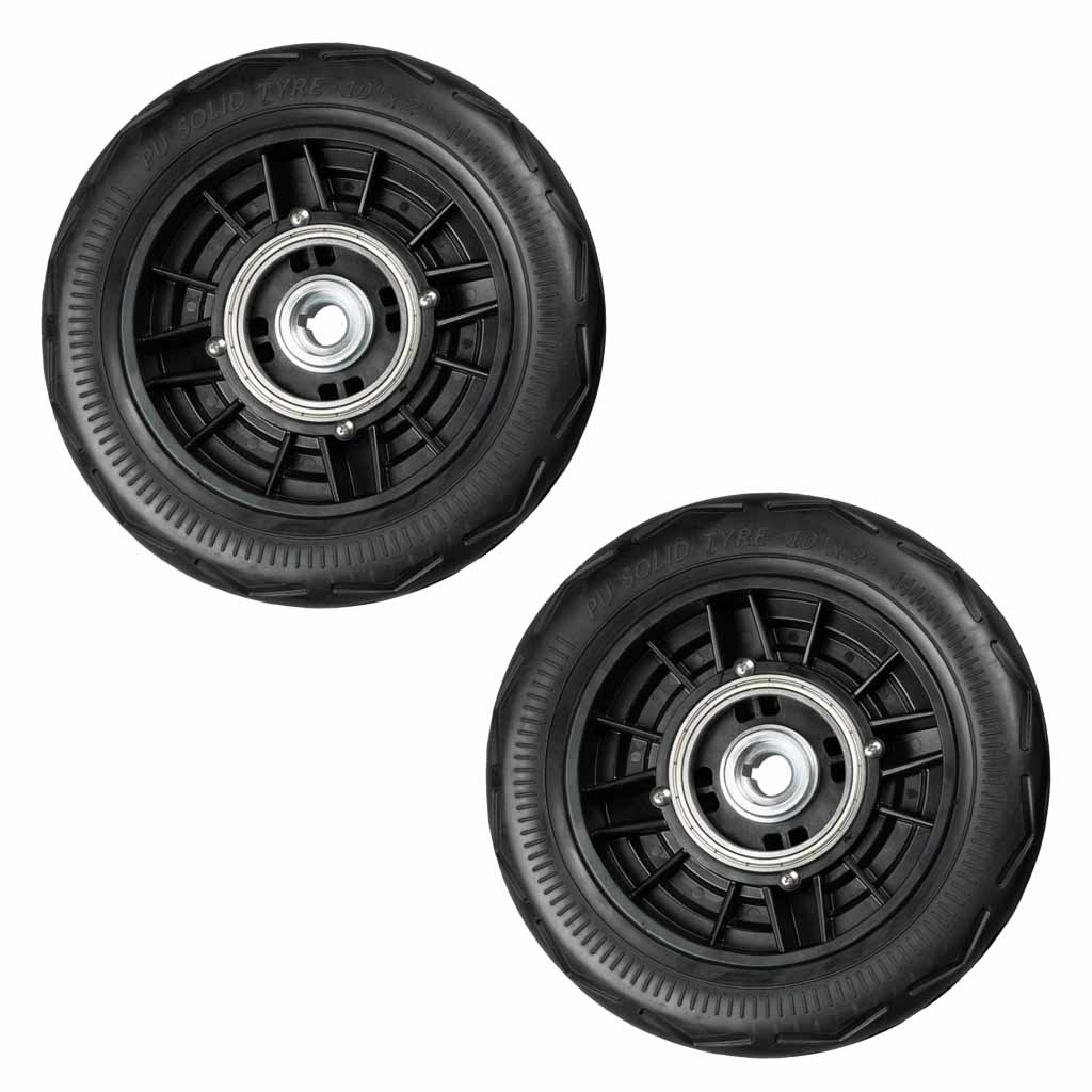 Massieve achterwielen voor JoyRider en SplitRider rolstoel (2 stuks) | e-Ability | Uitwisselbaar | Zwart | e-Aa0022