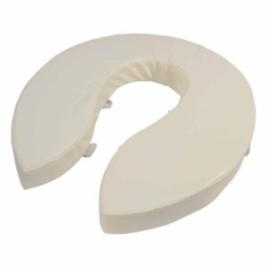 Toiletkussen 10 cm | Toiletverhoger | Zachte zitting toilet | Kleur: Wit | Afmetingen 41 x 35,5 cm