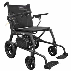 Nitron Carbon Elektrische Rolstoel | Lichtgewicht Opvouwbare Reisrolstoel (12,8 kg) | Motion Healthcare