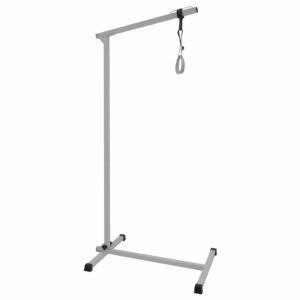 Bedpapegaai inklapbaar met voet | Bedheffer | Bedgalg | Maximaal 130 kg | Met verstelbare band en handgreep | Wit | HE430915