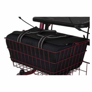 Rollatormandtas | Geschikt voor Quatro rollator | 38/33 x 18 x 27 cm | Nylon | Zwart | PR34064 | Splash