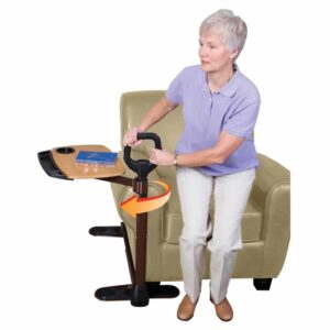 Draaibaar tafeltje Assist a Tray | Stander | Stoeltafel | Wegdraaibaar | Sta-op steun | Tafelblad Beuken | PR60189