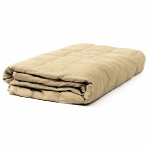 Verzwaarde Deken katoen Beige | Maak een keuze : 70 x 120 cm katoen 6 kg