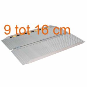 Opvouwbare aluminium oprijplaat 9 tot 16 cm | Kies uw afmeting : Breedte 85 cm