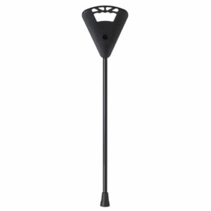 Flipstick wandelstok met opklapbare zitting | Verstelbaar | Hoogte: 87,5 - 91,5 cm | Kleur: Zwart | PR30129-BK