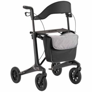 Carbon rollator met softwielen | Kies uw kleur : Zwart | MultiMotion