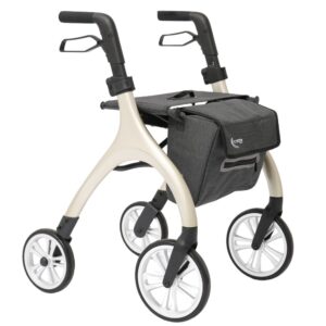 Curve lichtgewicht rollator met softwielen | Kies uw kleur : Champagne | MultiMotion
