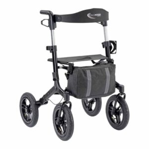 Outdoor rollator met luchtbanden | Kies uw kleur : Zwart | MultiMotion