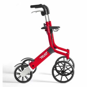 Lichtgewicht rollator Let's Go Out (Buitenkansje) | Kies uw kleur : Rood | TrustCare