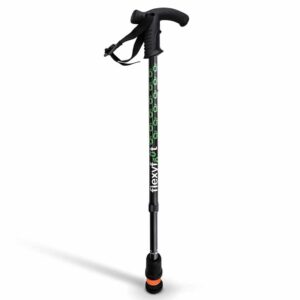Wandelstok met Derby handvat | Kies uw kleur : Zwart | Flexifoot